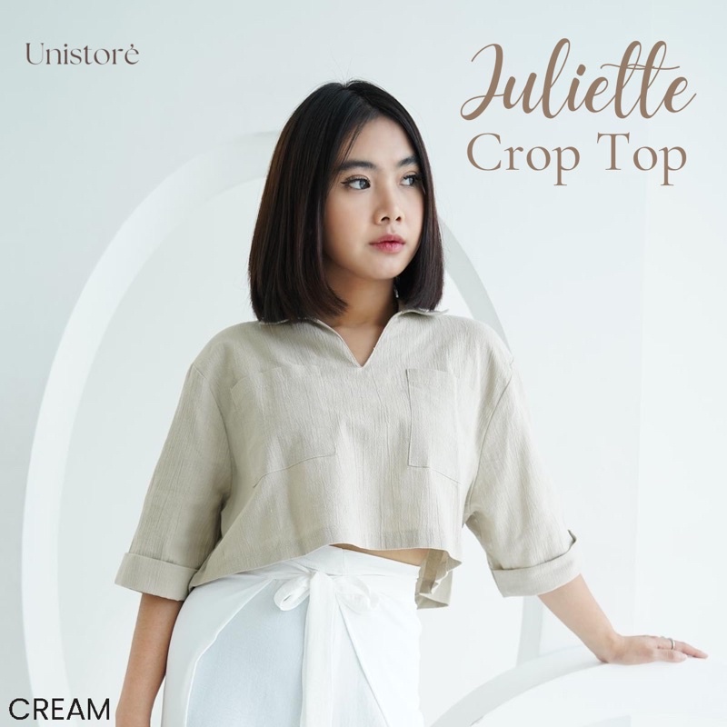 Juliette Crop Top - Kemeja Crop Top - Kemeja Wanita Crop