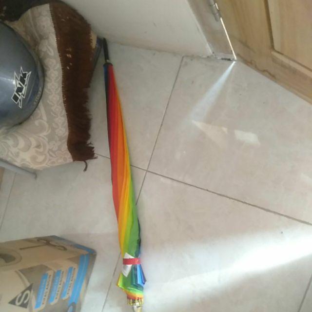 Payung Golf Motif Pelangi Warna Warni Besar Umbrella