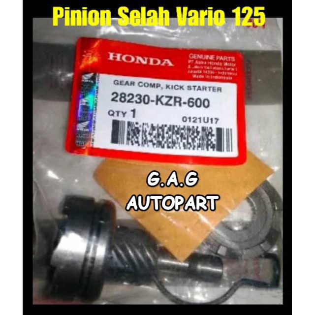 pinion selah Gigi lawan kick stater VARIO 125