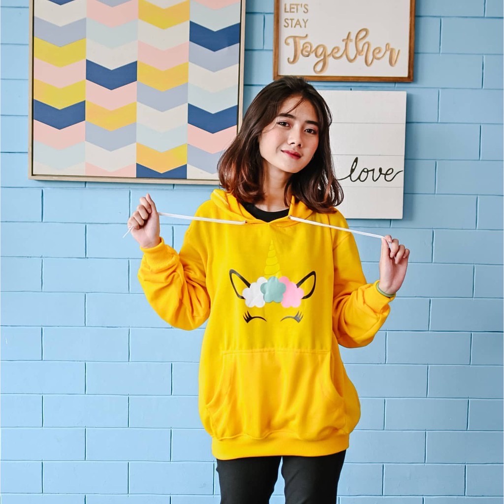 Lilipop.id Sweater Hoodie Wanita Unicorn Jumper