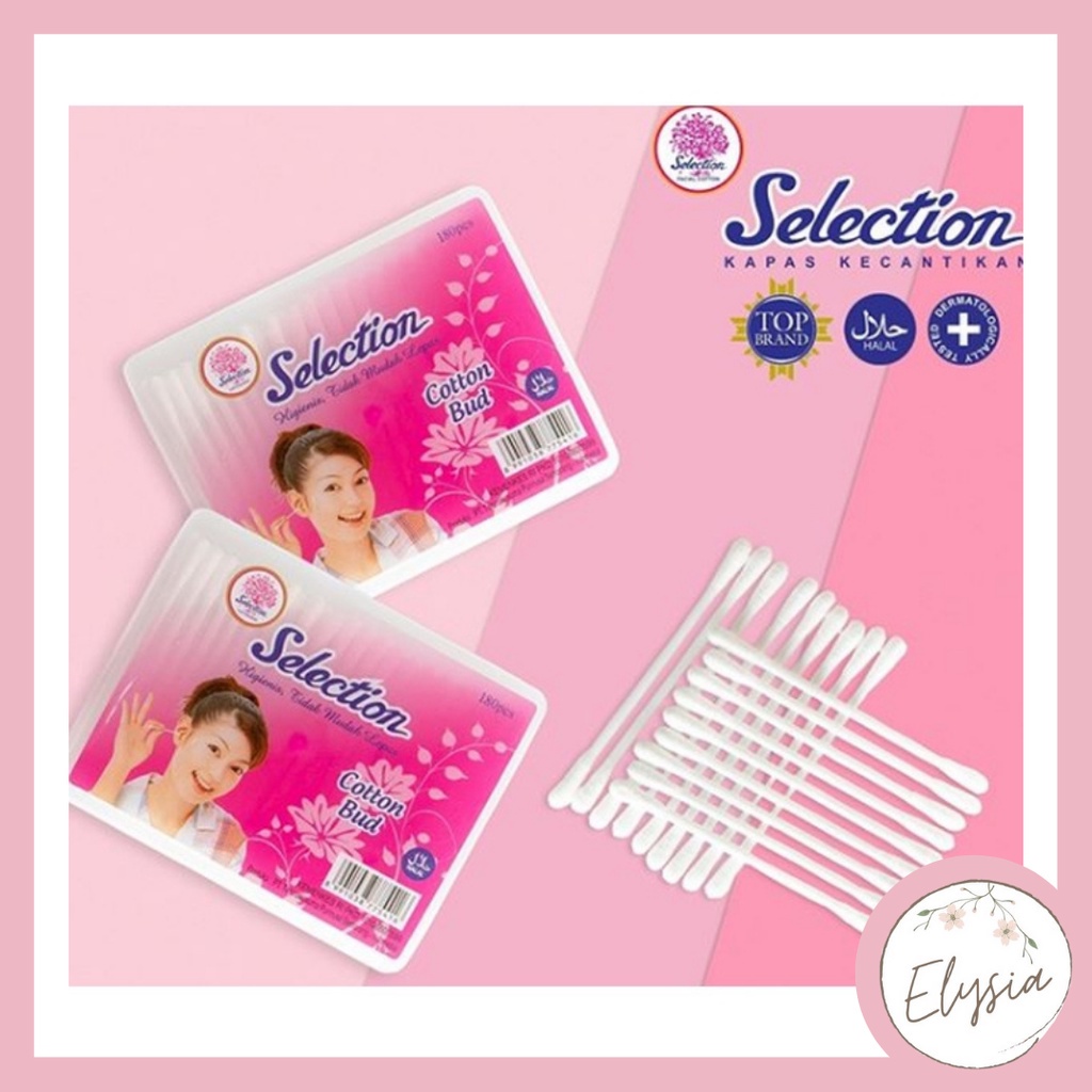 Selection Cotton Bud/ Pembersih Kuping / Pembersih Telinga/ Korek Kuping 180 pcs | Refill 100 pcs