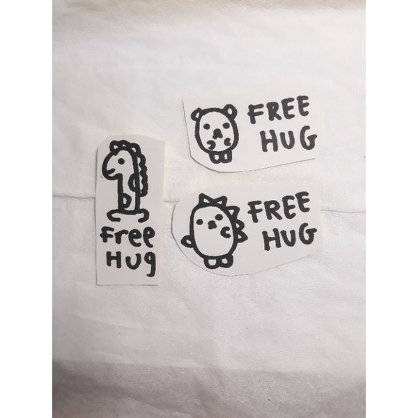 

Warm Hugs sticker Free Hug series Mini sticker unik bisa di warnai