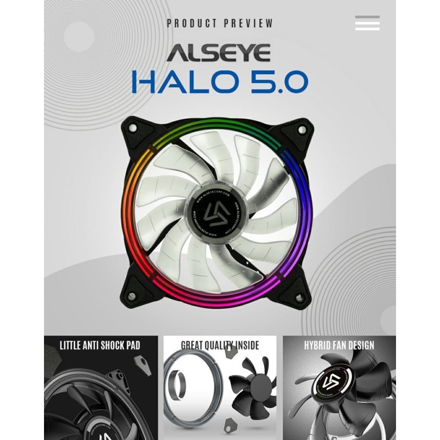 FAN CASING ALSEYE HALO SERIES 5.0 SET 4 FAN