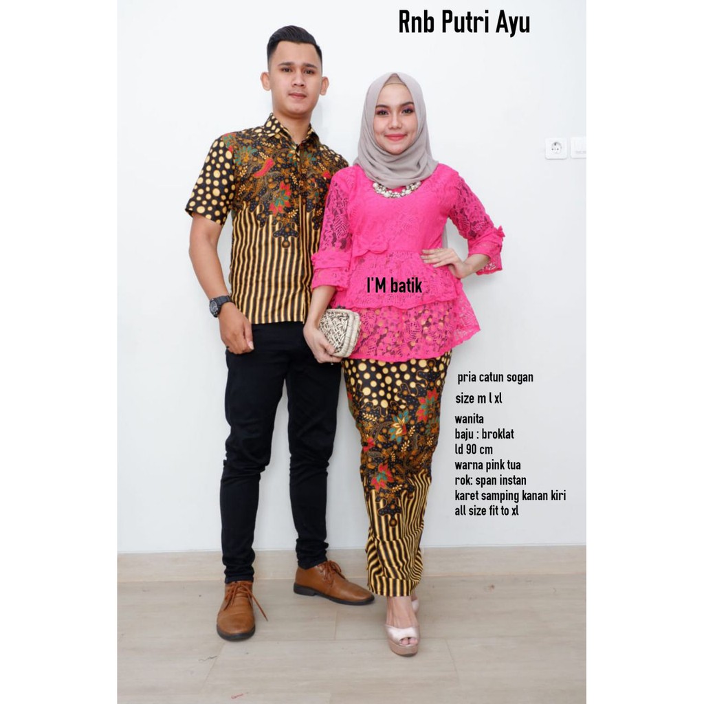 GROSIR BATIK COUPLE RNB PUTRI AYU