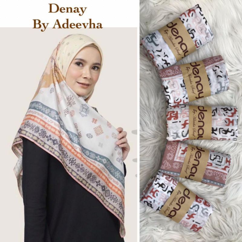 denay kw by adeevha / denay scarf/ voal motif / denay kw voal / denay kw LC