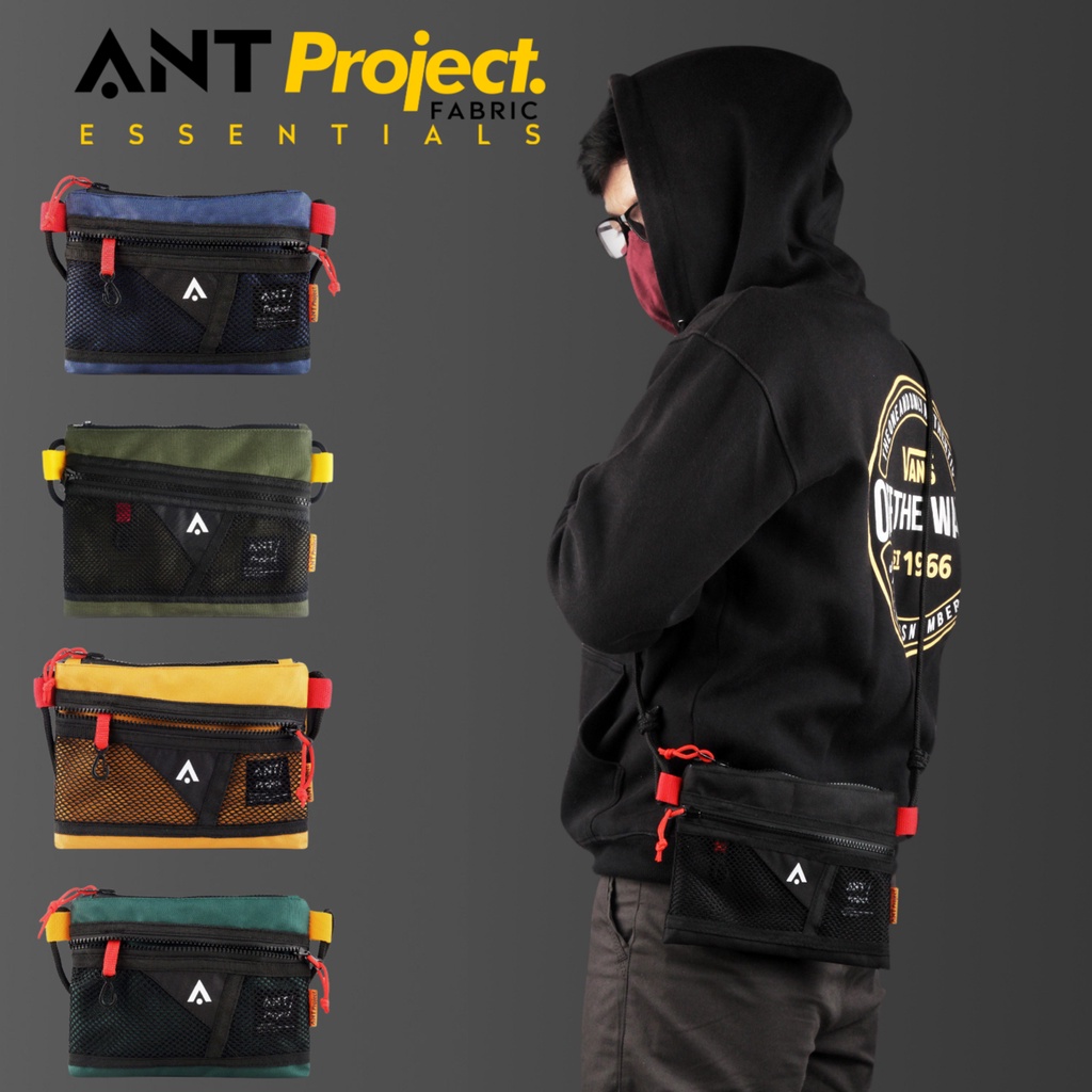 ANT PROJECT - Tas Sling Bag Sacoche Hipster Green - Tas Selempang