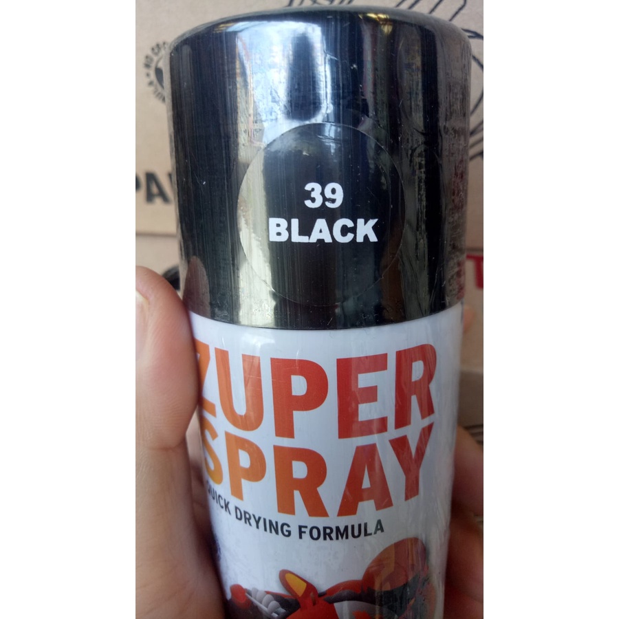 cat semprot Pilok pilox zuper black 39 150cc zuper spray black p39 150cc