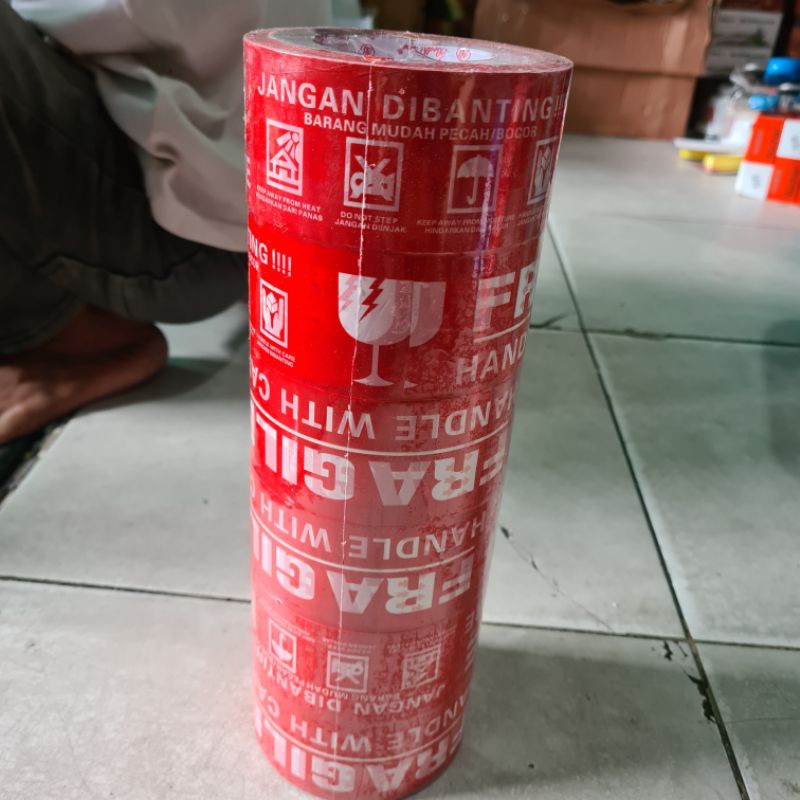 

lakban fragile merah 2 inch