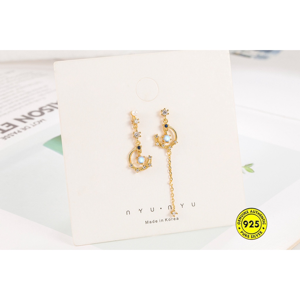 Anting Tusuk Sterling Silver 925 Dengan Batu Zircon Untuk Wanita U1018