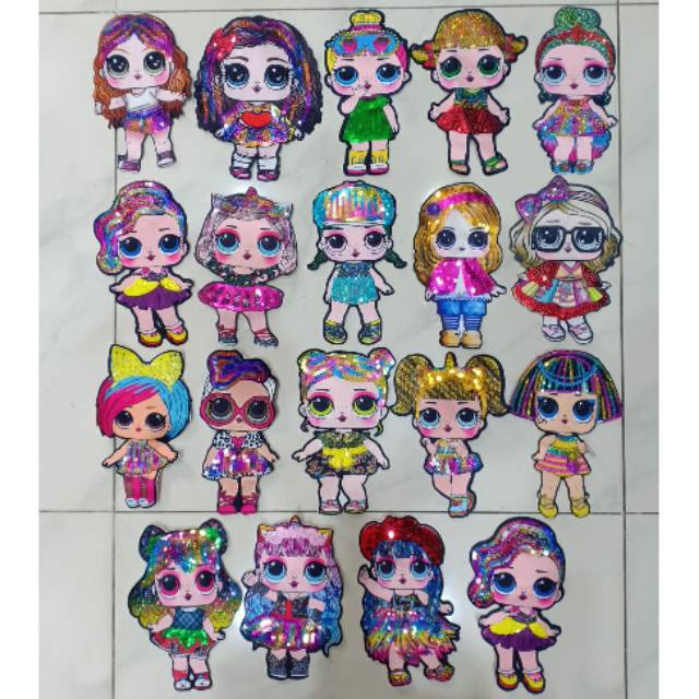 Patch / Aplikasi baju LOL SURPRISE  UKURAN 20 CM