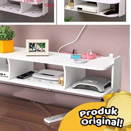 ✧ Rak Dinding Gantung Serbaguna Tempat Wifi DVD Reer PS4 Floating Shelf Ambalan Dinding ۞