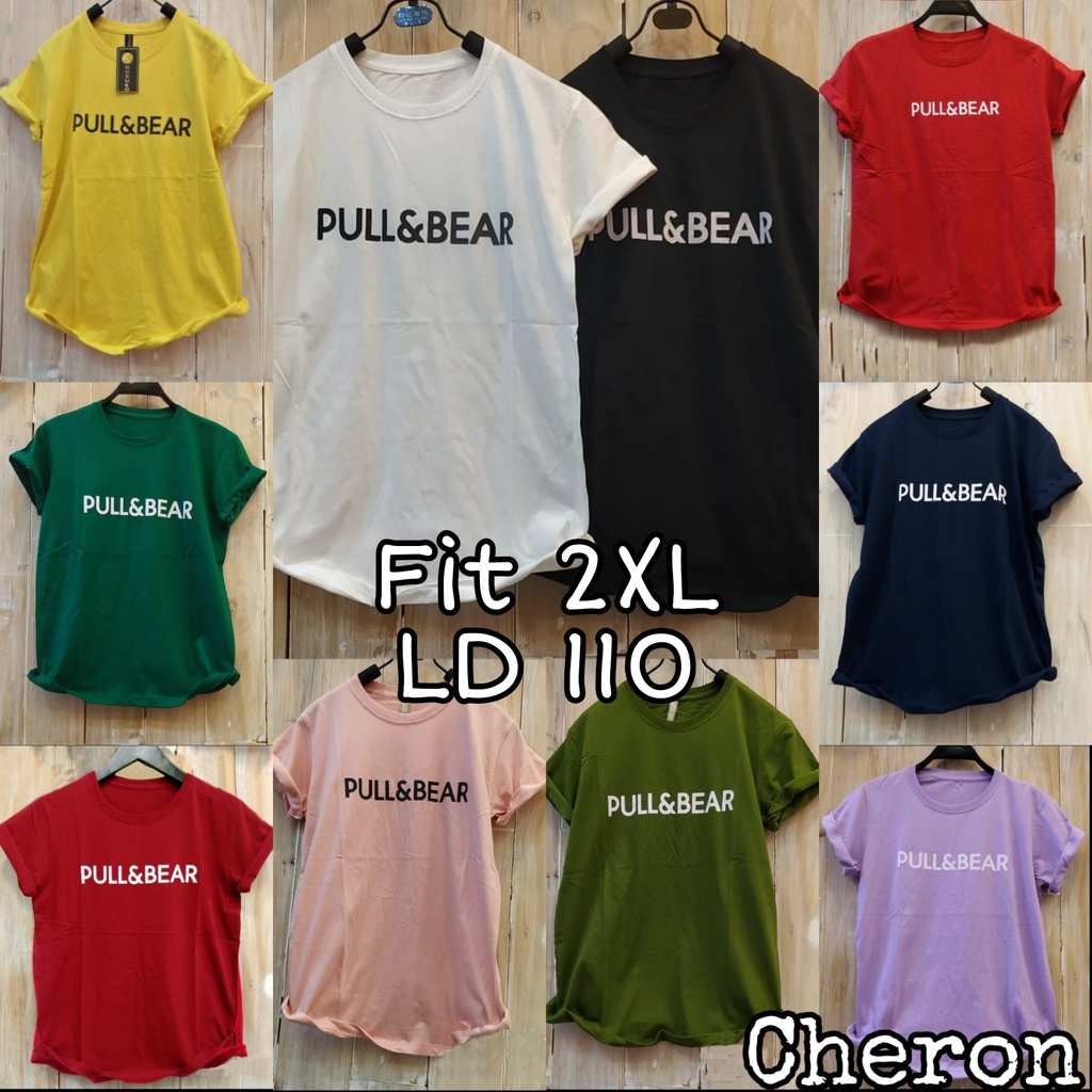 CHERON 19459 - Kaos Distro Wanita Fit XXL LD 110 Baju Atasan Oblong Cewek Jumbo 2XL Big Size Bigsize