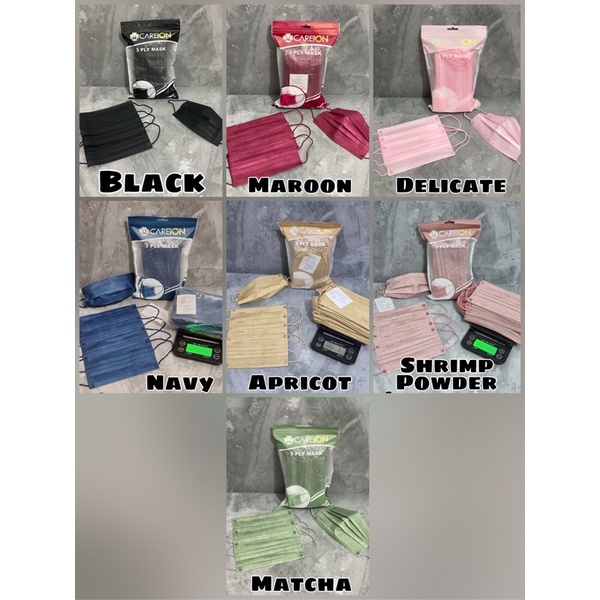 EARLOOP 3PLY CAREION EMBOS 1PACK ISI 50PCS / MASKER 3 PLY BANYAK WARNA MURAH