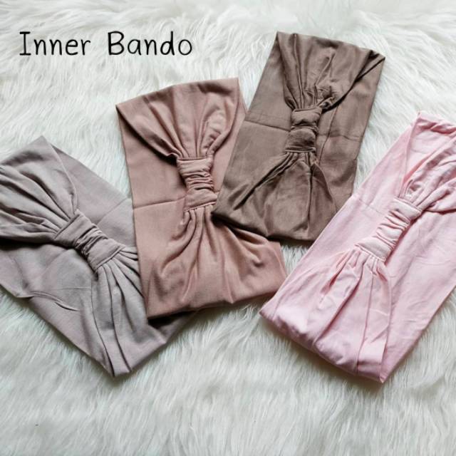 Ciput Bandana Kaos Basic Premium / Inner Bandana Anti Ribet &amp; Simple 2 in 1 Bando