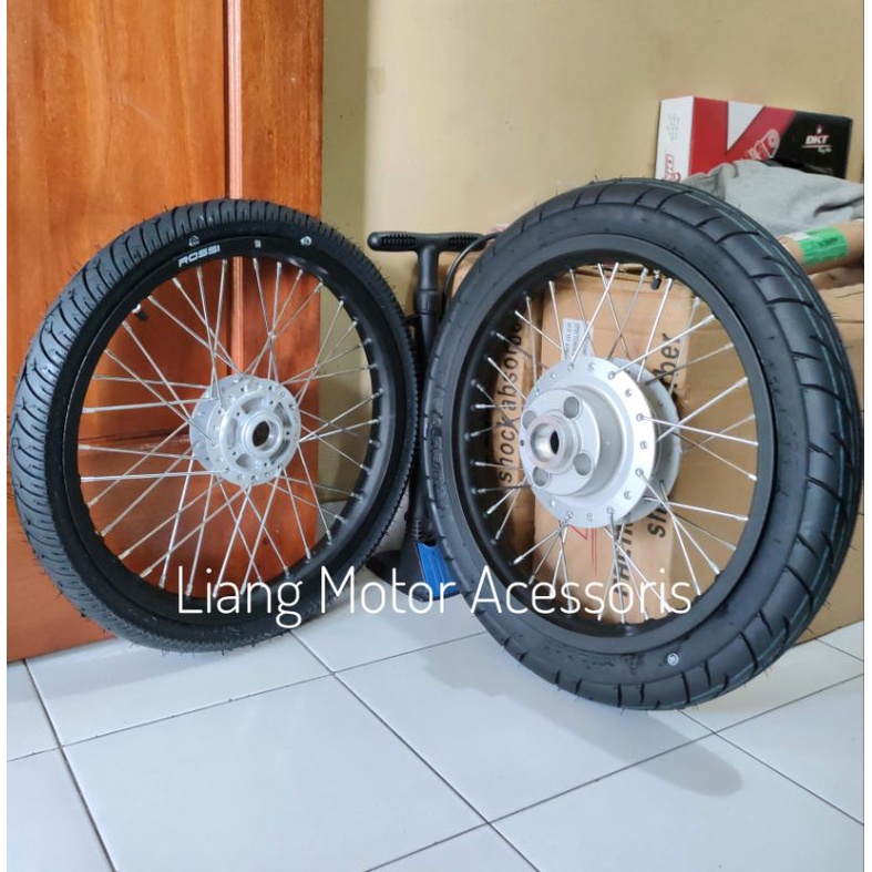 Sepaket Velg Ring 17 Tromol Set Jari2 Plus Ban - Mega Pro Old Verza Tiger Old GL Pro Max Series