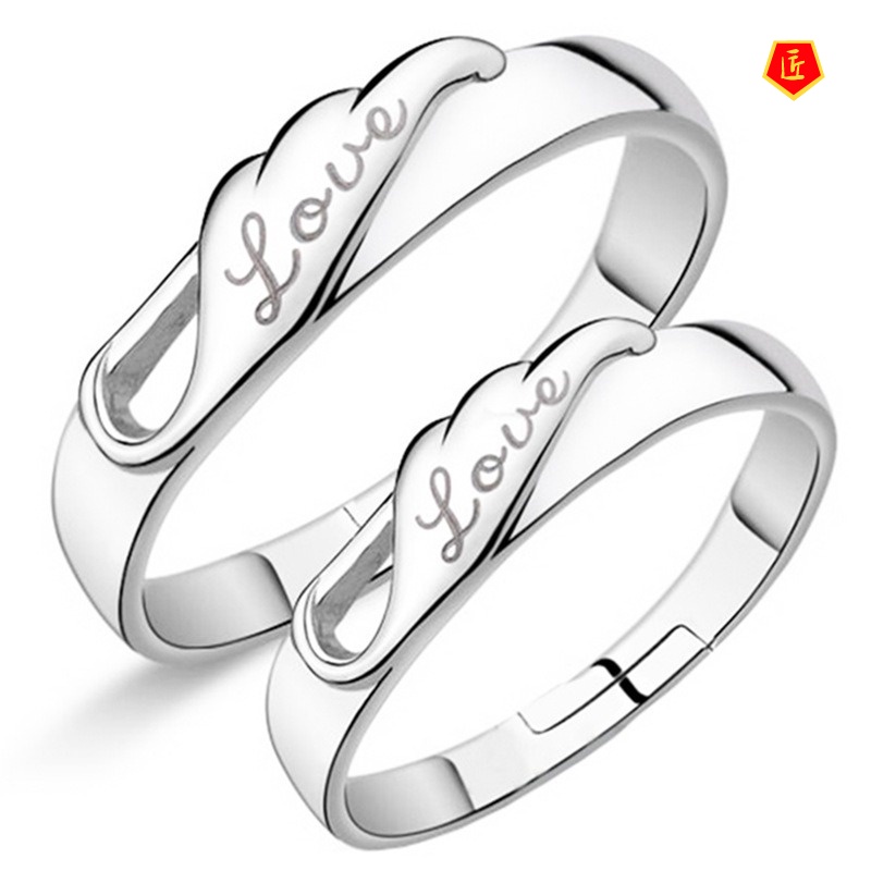 [Ready Stock]Korean Style Silver Creative Couple Ring