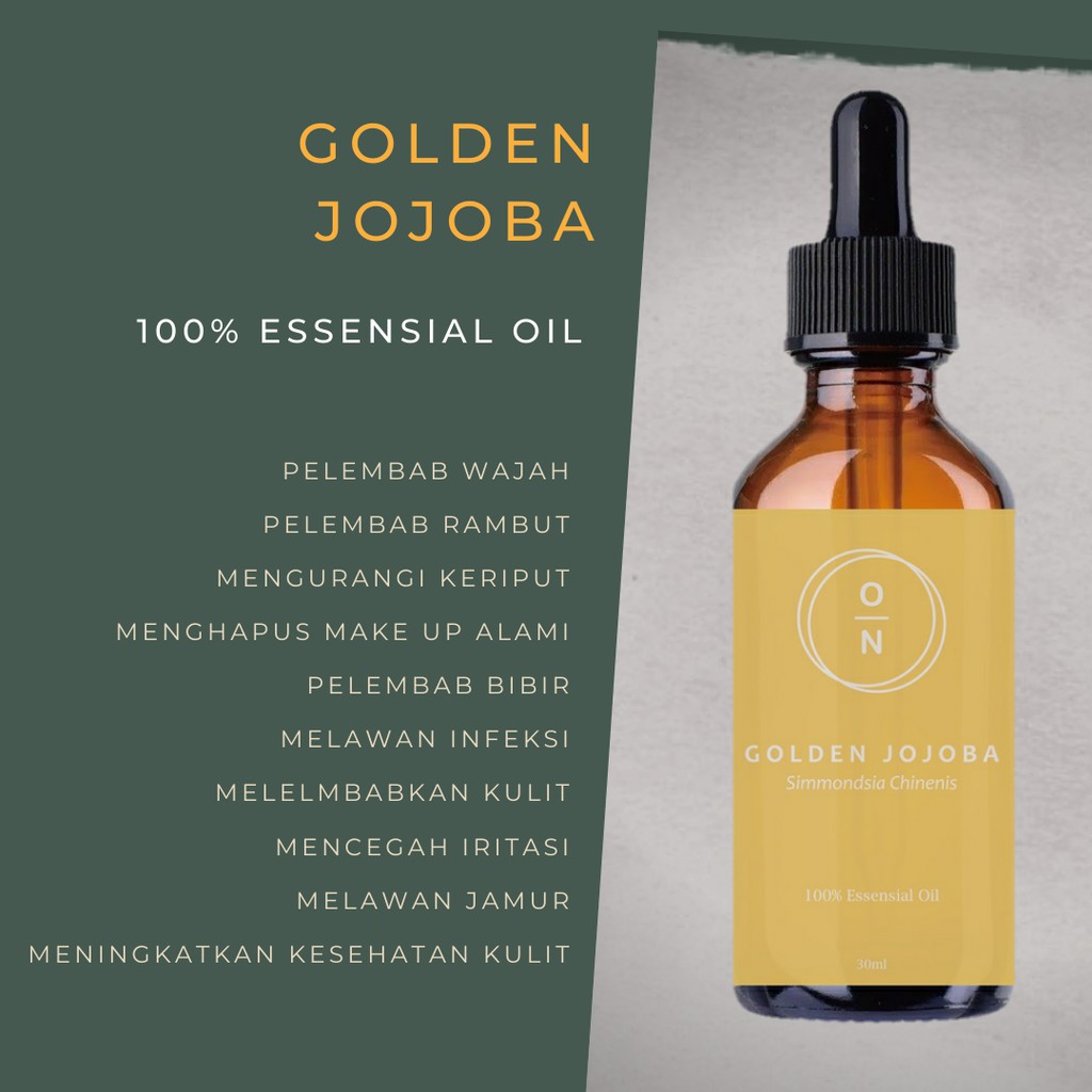 Pure Golden Jojoba Oil 100% Murni / Minyak Biji Jojoba Perawatan Rambut Kulit Kuku Wajah Hair Skin Face Oil