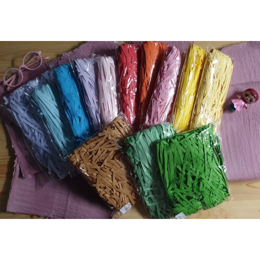 Box Filler - Colorful Paper shread - Kertas Serut Warna (50gr)