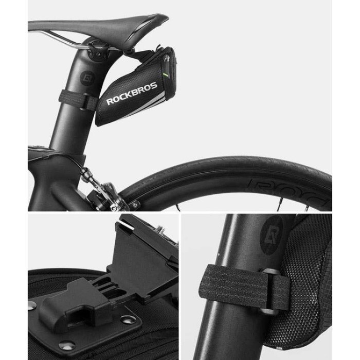 Tas sadel sepeda Rockbros original bicycle bike saddle bag bracket