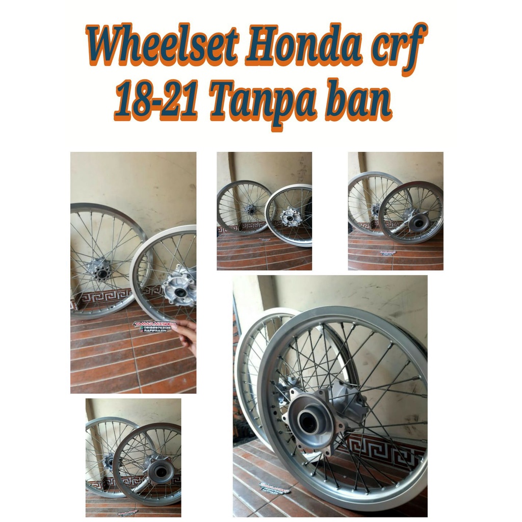 Wheelset Roda Tanpa Ban Honda CRF 18 21 Original copotan