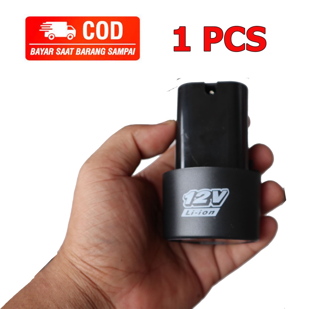 Baterai Bor Cordless 12V Li-ion atau Charger universal