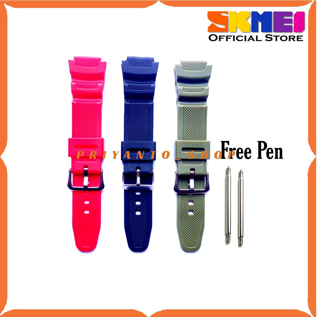 Strap tali jam tangan Skmei 1299 SKMEI 1299 Hitam skmei