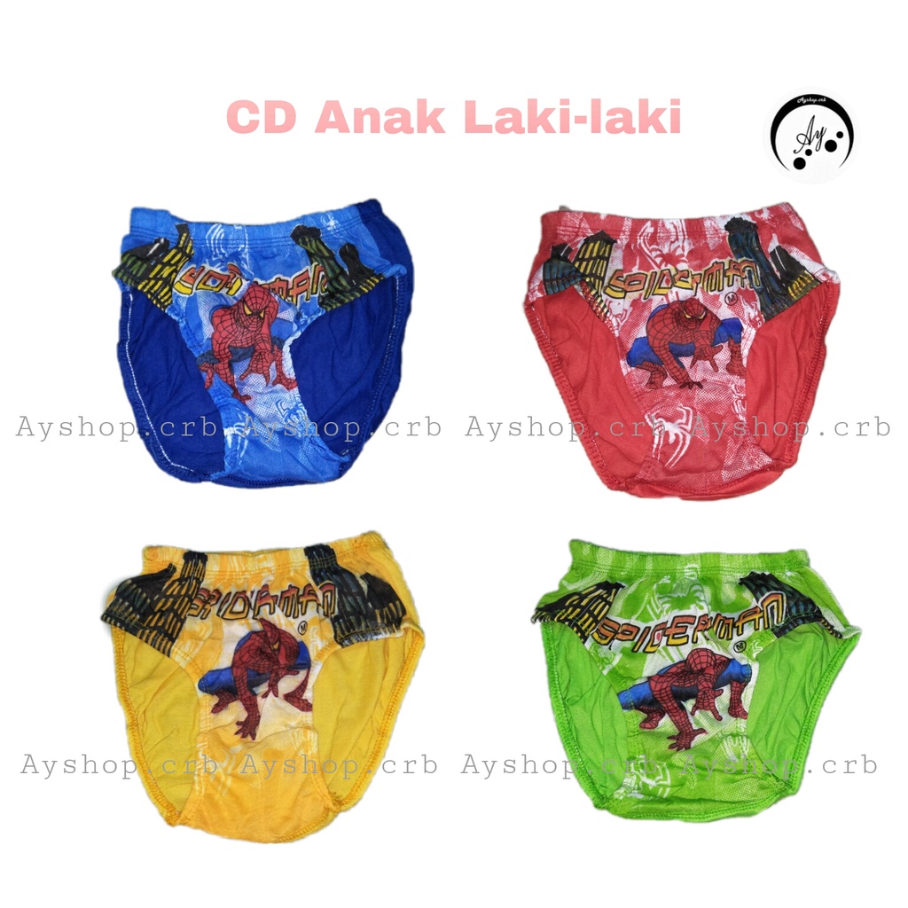 (FREE GIFT CUTE) PROMO CD Anak Lakilaki Tayo cars naruto thomas CELANA DALAM ANAK LAKI KARTUN LUCU C