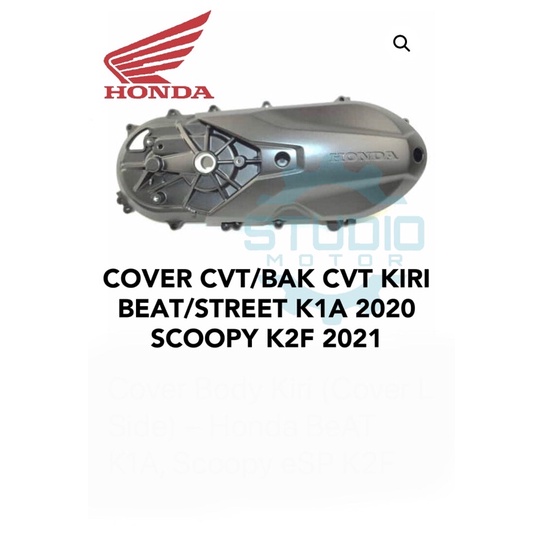 11341K1AN00 Cover Cvt Kiri (Cover L Side) BeAT K1A, Beat Street Deluxe Scoopy eSP K2F 2020 2021 2022