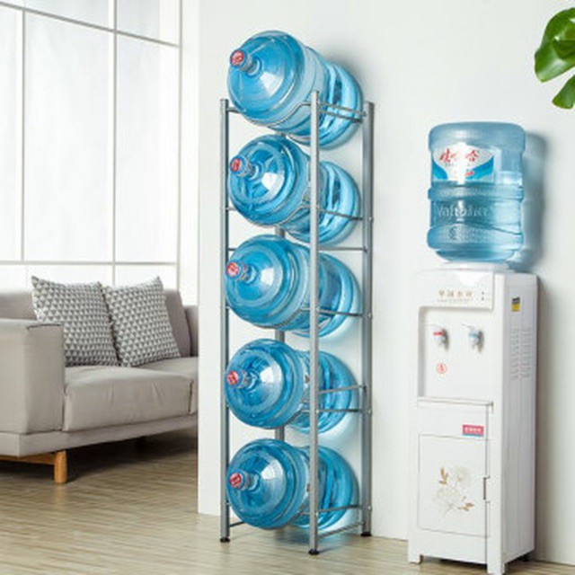 rak besi galon aqua  susun 5
