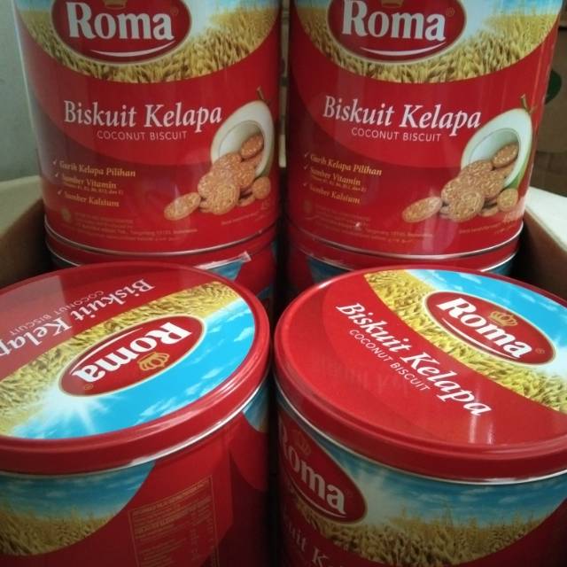 

PROMO !! ROMA KELAPA KALENG 345 g isi 6 harga/dus