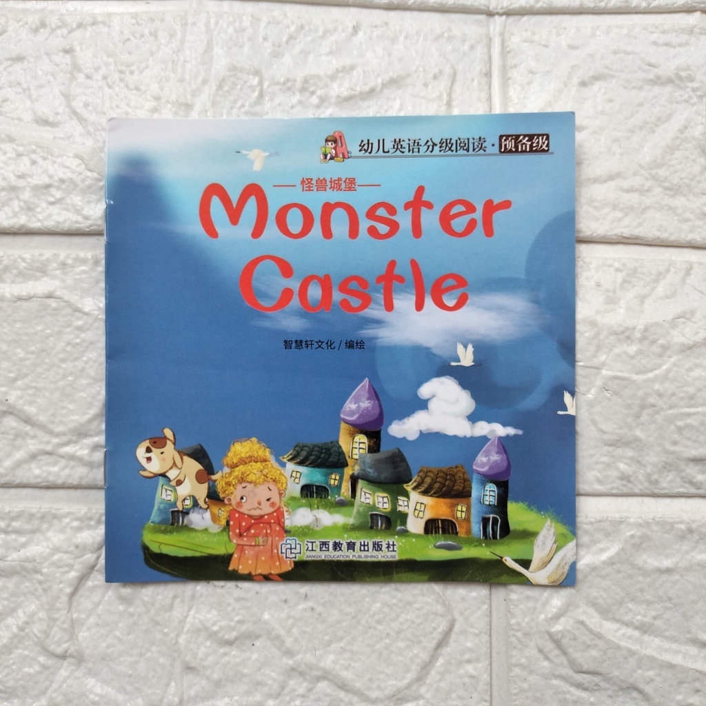 Buku Cerita Anak Import MONSTER CASTLE Paperback Smart Book Bahasa Inggris dan China