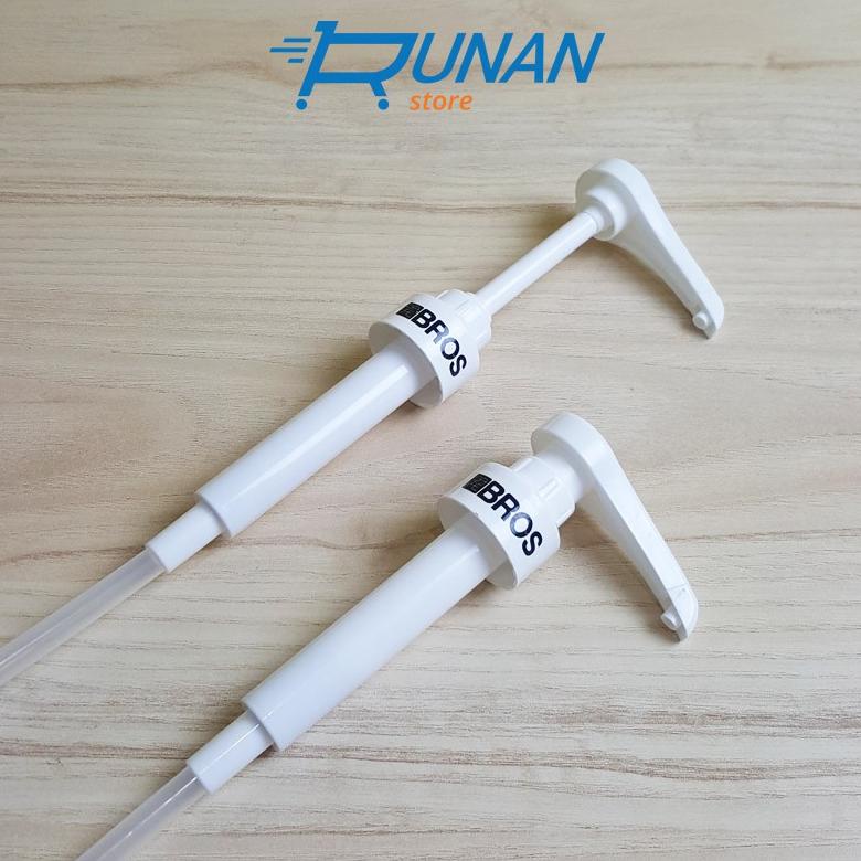 Pompa Botol Syrup Monin Drat Putih - Syrup Pump White - Monin Thread Syrup Pump