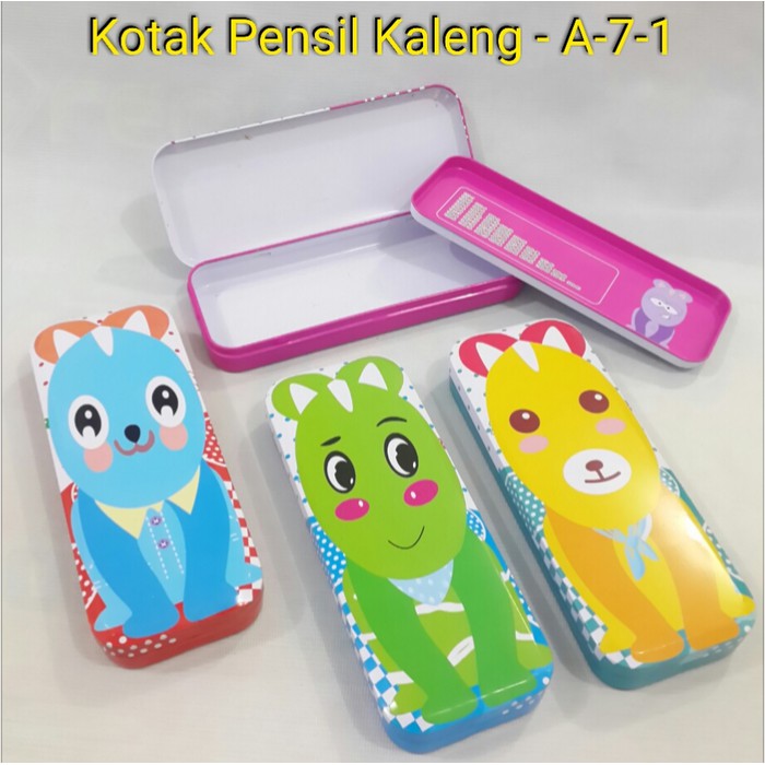 

Tempat Pensil Kaleng / Besi A-7-1 Kotak Pensil Souvenir 2 tingkat Terjamin
