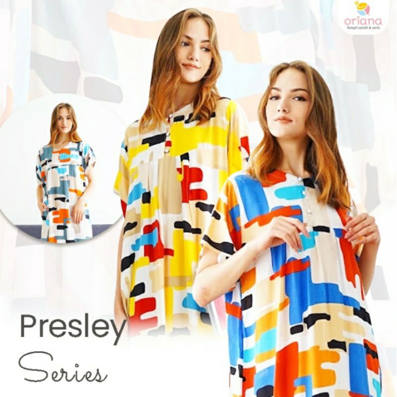 HOMEWEAR ORIANA PRESLEY MAXI SERIES DASTER BUSUI PREMIUM DASTER RAYON MOTIF DASTER KEKINIAN LD JUMBO