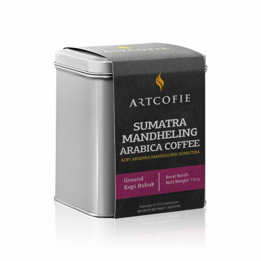 

Artcofie Kopi Sumatra Mandheling Arabica Tin Box Ground 150gr