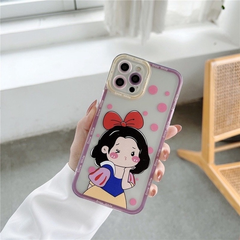 Soft Case Silikon Casing Compatible for iPhone 14 13 12 11 Pro Max X Xr Xs Max iPhone 8 7 6 6s Plus Motif Princess Girl Princess Pattern Phone Case Soft Silicone Anti-dirty Shockproof Case