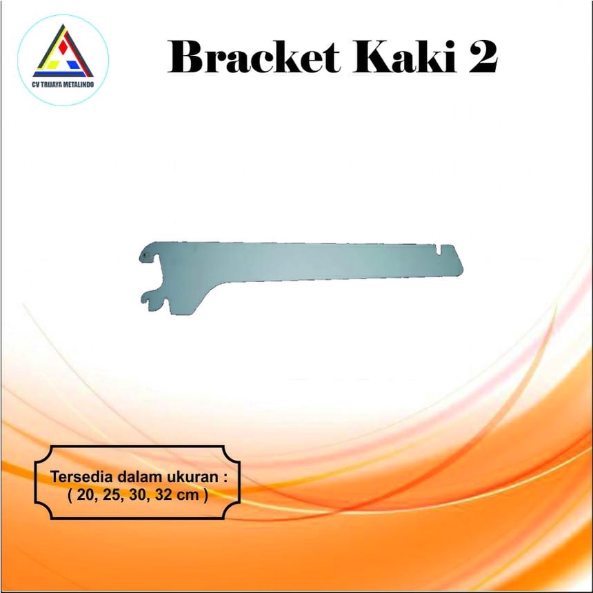 BRACKET RAK GONDOLA 2 MM KAKI 2