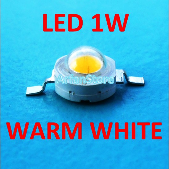 Promo High Power LED 1W Warm White HPL Kuning Pijar 3.0 - 3.4V