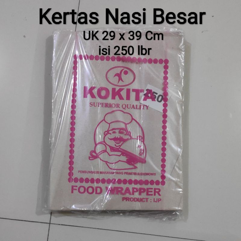 Kertas Nasi Coklat , Kertas bungkus nasi