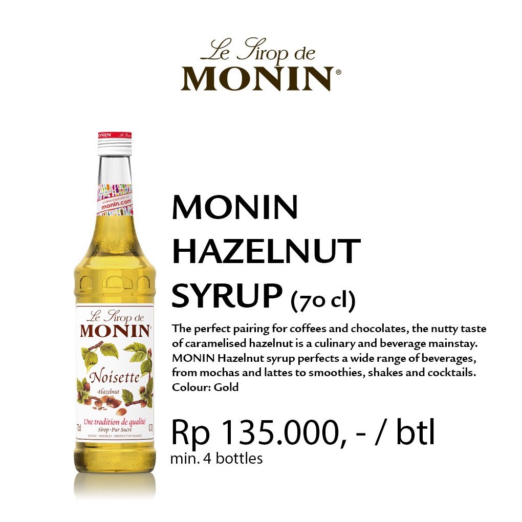 

Monin Syrup Hazelnut