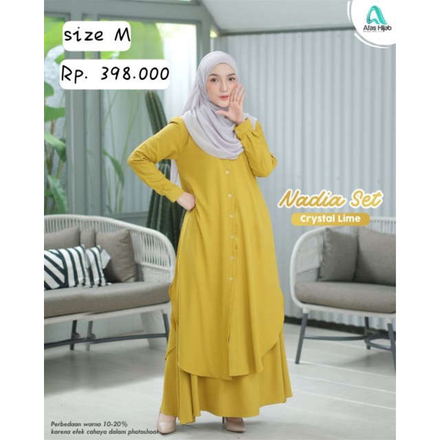 Nadia Set by afas hijab redy stock siap kirim