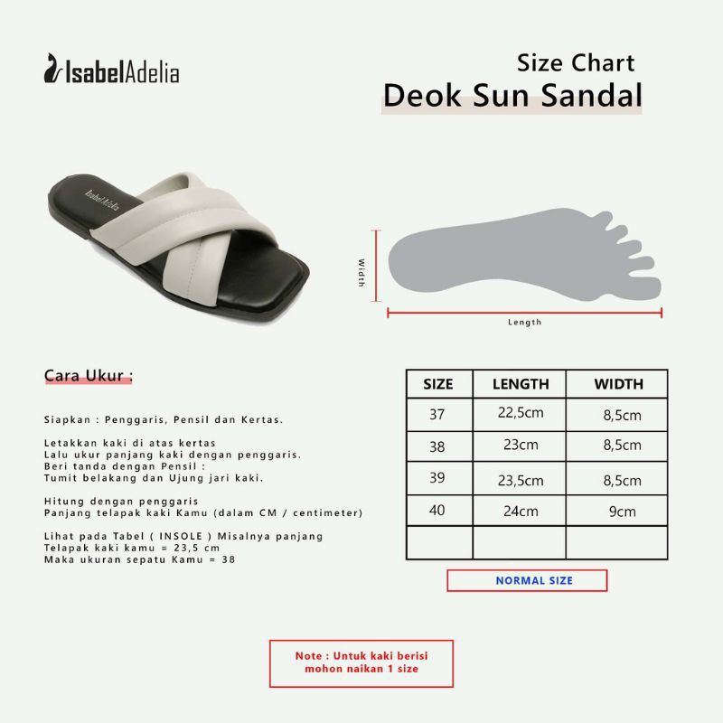 Sandal Wanita fashion Sandal DEOK SUN Puffy Tali Silang Selop