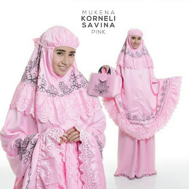 MUKENA TELEKUNG RUKUH KADO HANTARAN SESERAHAN TRAVELLING DEWASA KORNELI SAVINNA GROSIR TASIK MURAH