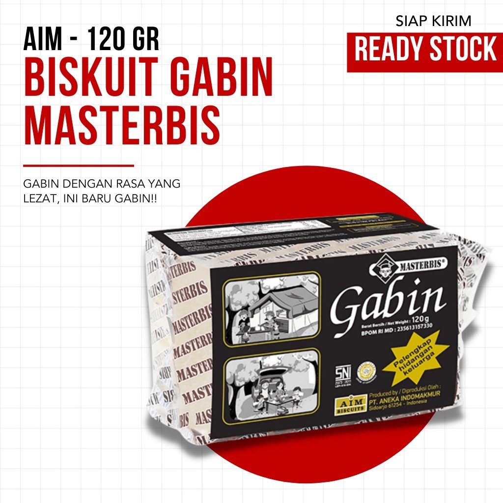 (TERMURAH) AIM - Biskuit Gabin Masterbis Super Renyah - 120gr