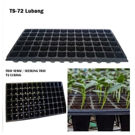 Tray Semai 72 Lubang Pot Tray Penyemaian Semai Bibit Tanaman Hidroponik Hydroponik