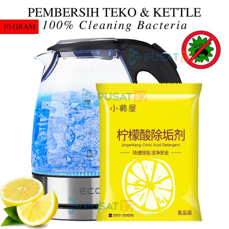 PEMBERSIH KETTLE ELECTRIC THERMOS PENCUCI PEMBERSIH KERAK KETEL PANCI | Stainless Stenles Cleaning Pemanas Air Panas