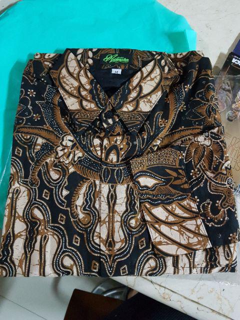 Batik Pria Parang Mukti Size M - Xxl  Batik Solo Halus Asli Katun Primisima Full Furing