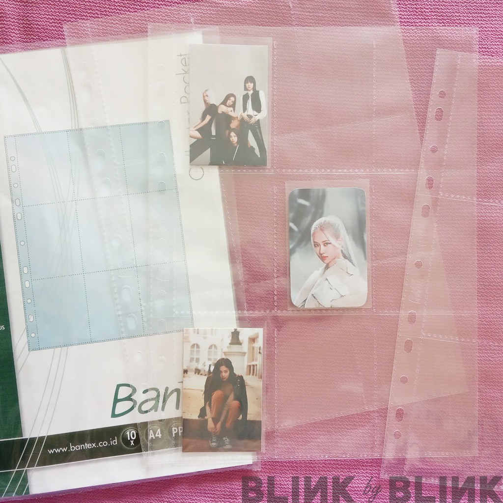 [MIN.4PCS] Sleeve Bantex 9p A4 2159 08 untuk PC photocard kpop sleeve 9 pocket