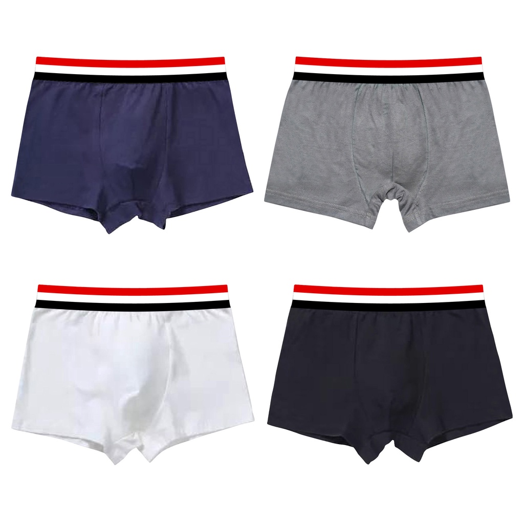 Celana Dalam Boxer Sport Anak Laki-Laki Ban Pinggang Karet Lebar Bahan Rayon Spandex Premium Kualitas Import Usia 1 Tahun Sampai Anak Tanggung Golden1978