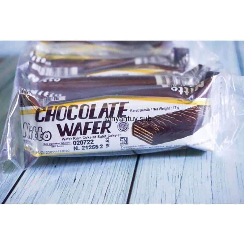 

Nitto Chocolate Wafer isi 10pc (jajan jadul)